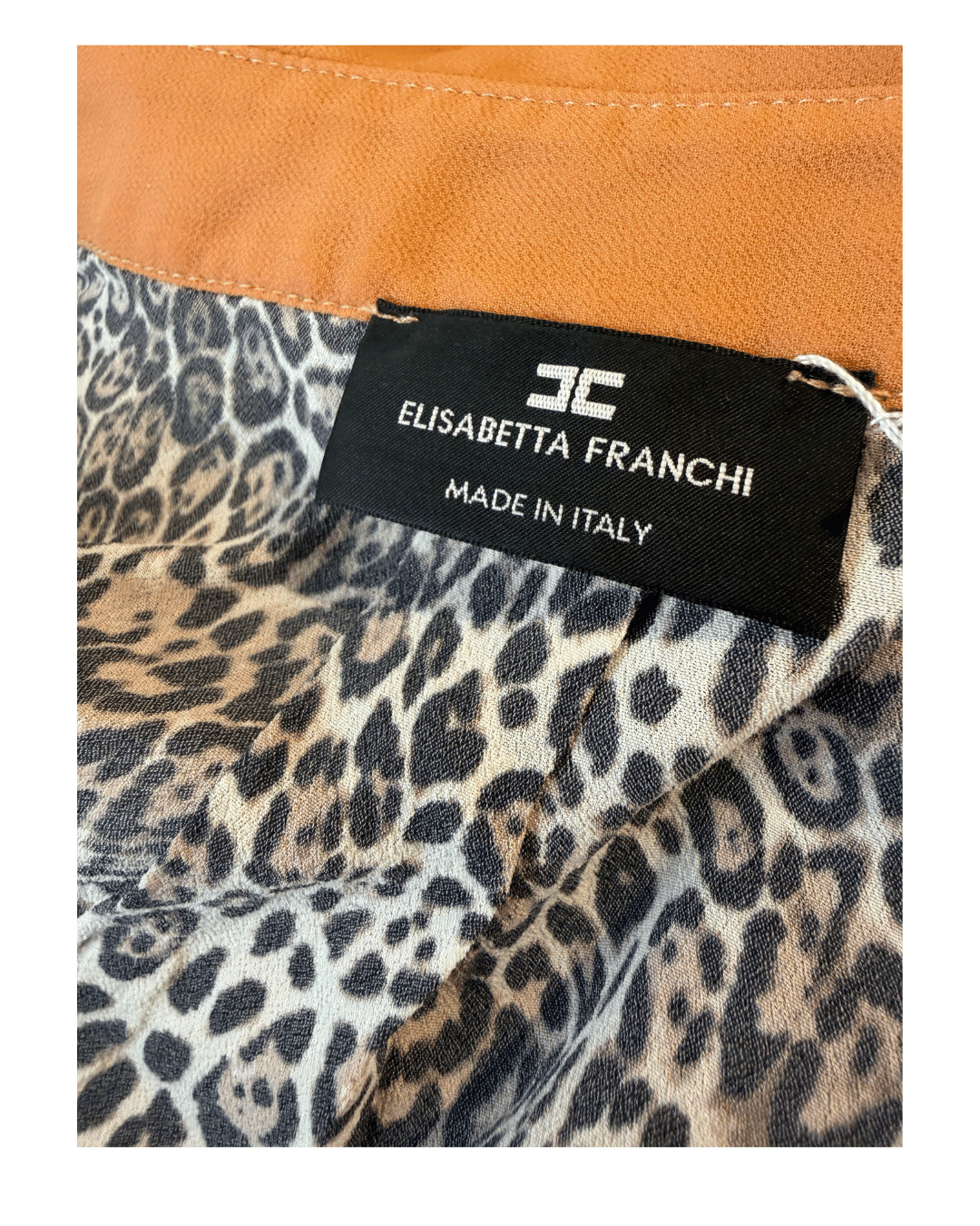 CAMICIA MACULATA RIFINITURE BEIGE Tg 42
