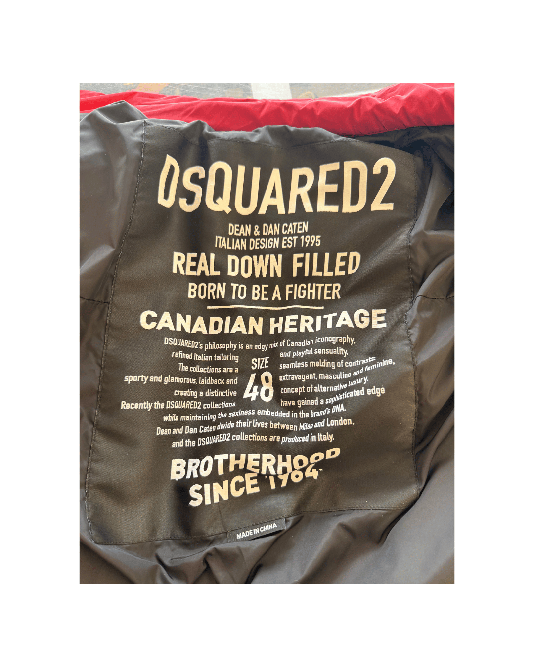 GILET DSQUARED2 ROSSO