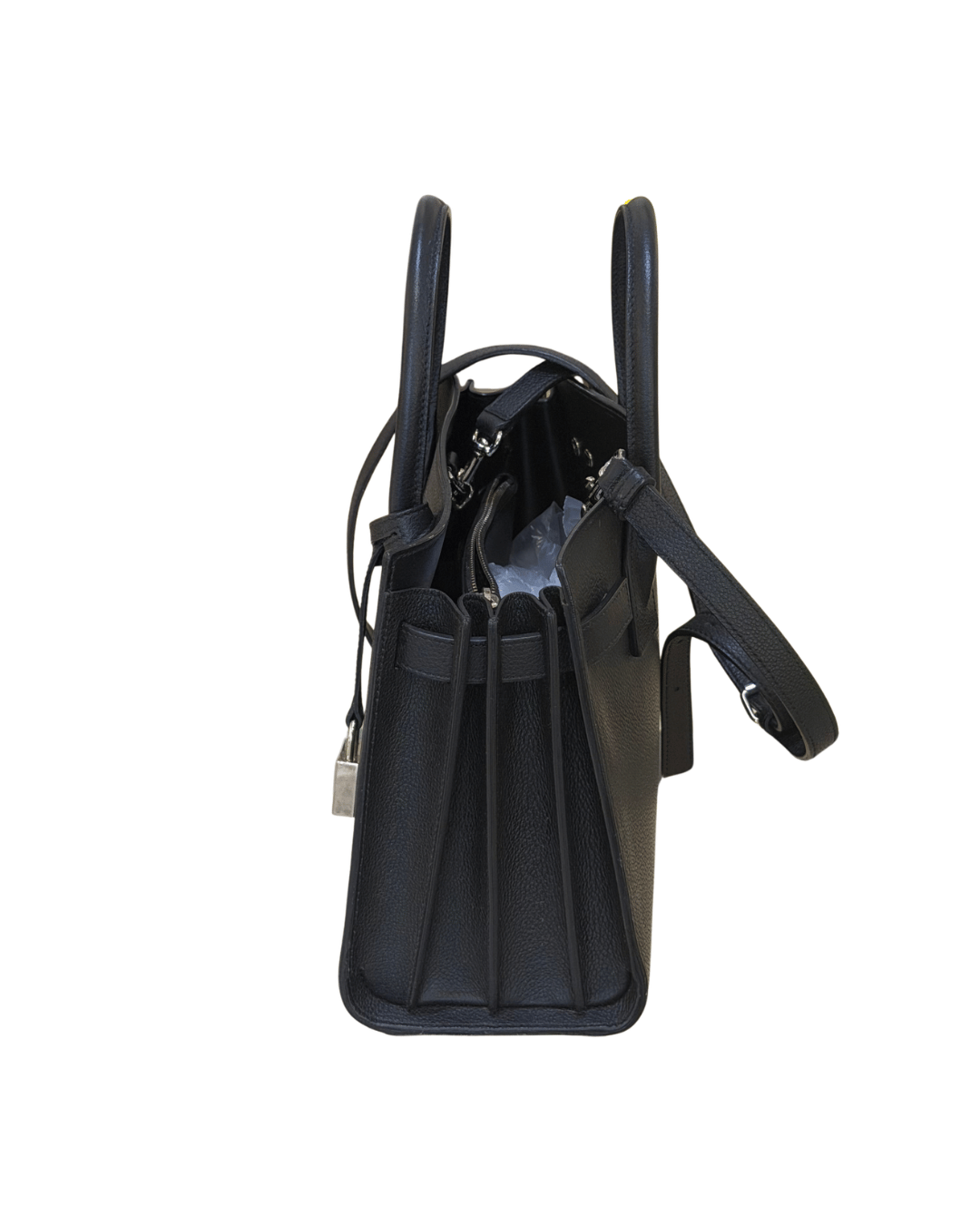 SAC DE JOUR SMALL NERA YSL PELLE MARTELLATA