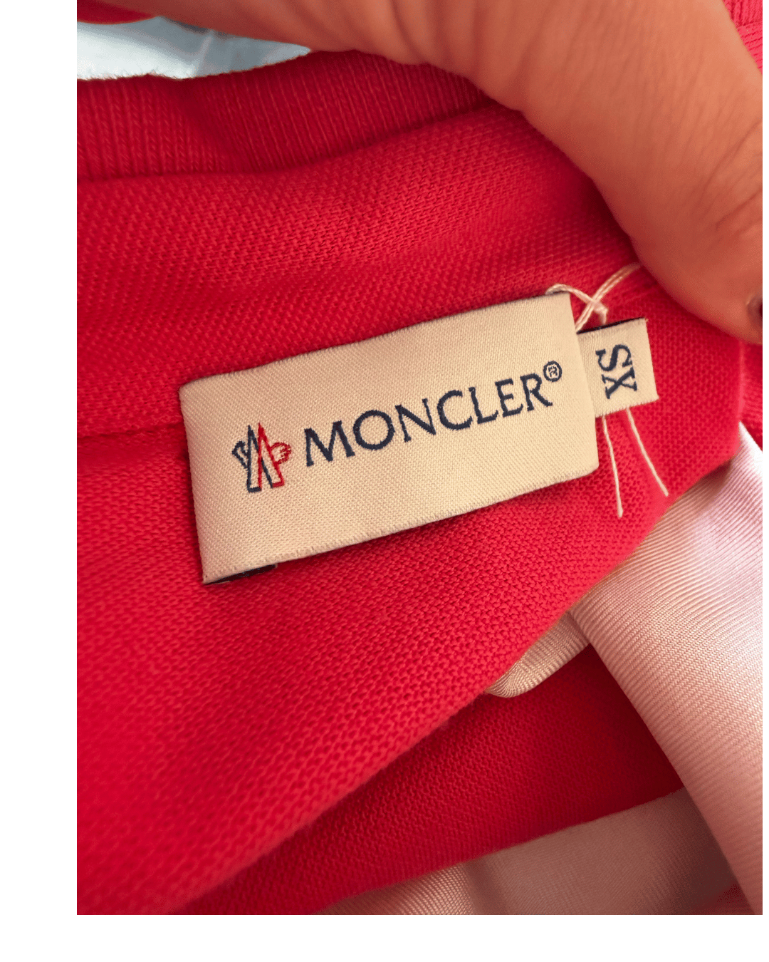 POLO MONCLER SETA E COTONE A FIORI Tg XS