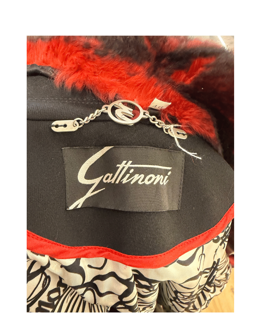 CAPPOTTO GATTINONI NERO PELO LAPIN