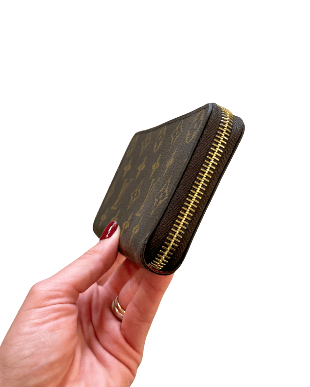 PORTAFOGLIO MONOGRA CLEMENCE LOUIS VUITTON INTERNO CILIEGIA