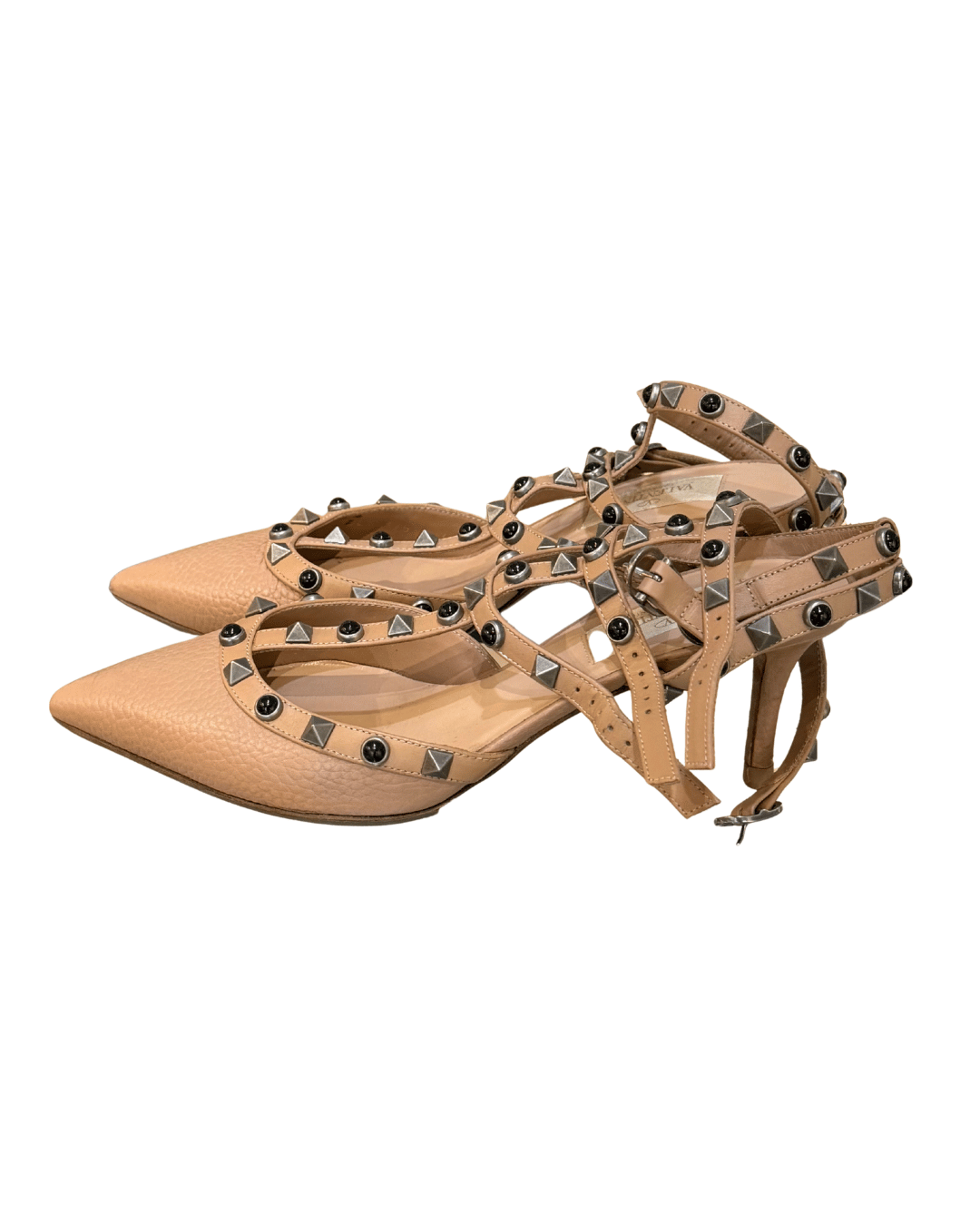 DECOLLETE VALENTINO NUDE CON BORCHIE Nr 36.5