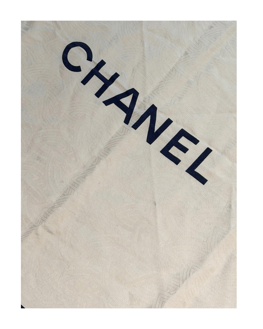 FOULARD CHANEL BIANCO E BLU