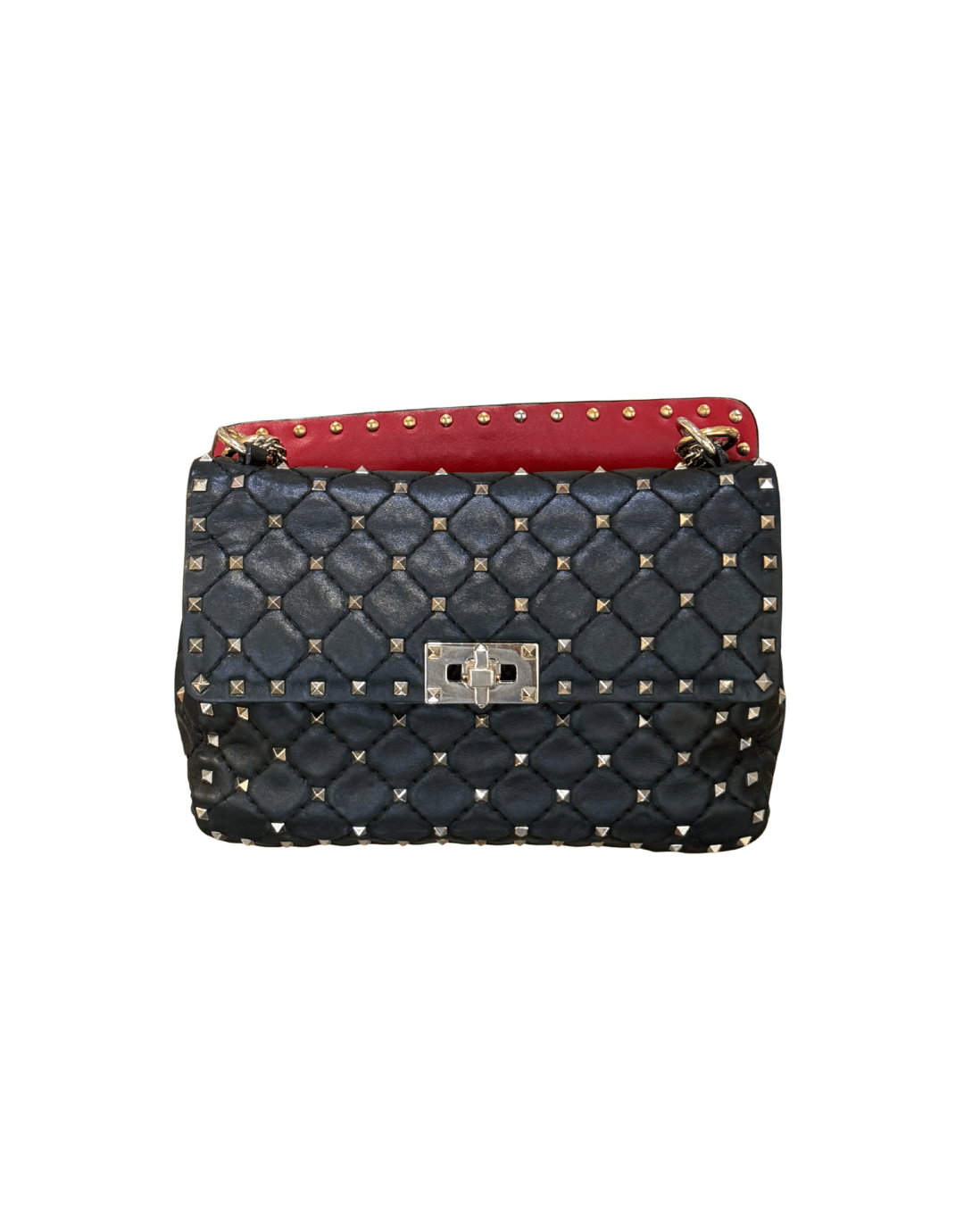 VALENTINO SPIKE MEDIA ROSSA E NERA