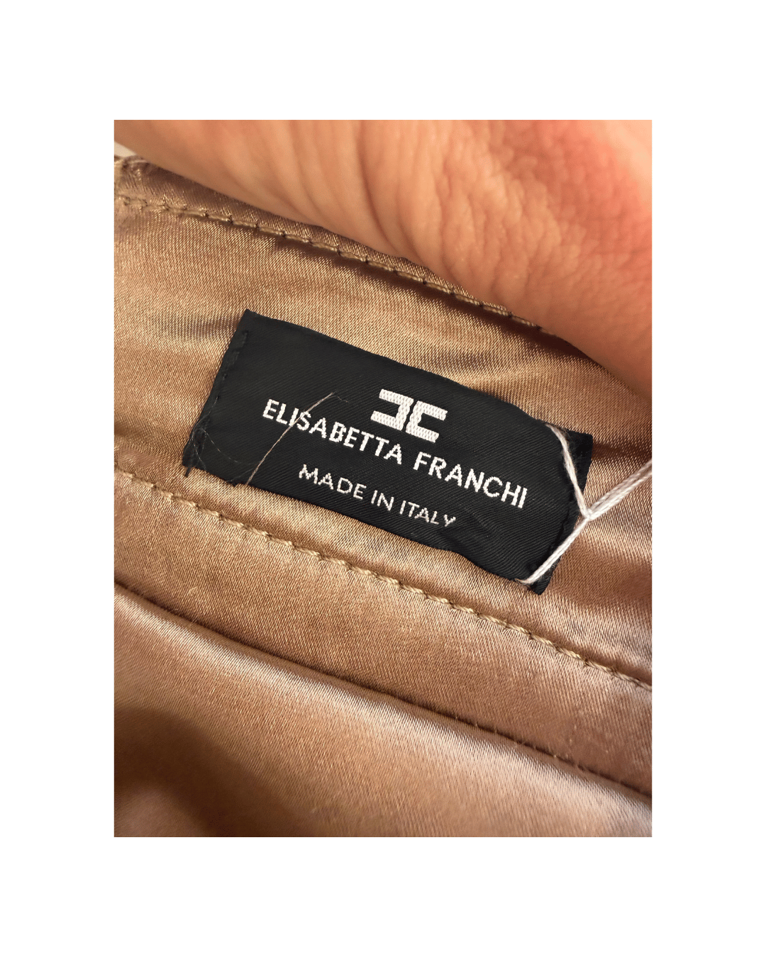 GONNA MIDI ELISABETTA FRANCHI SIMILPELLE Tg 40