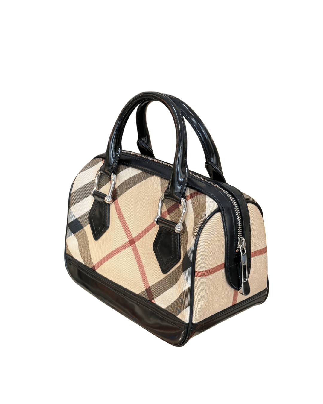 BAULETTO BOWLING BURBERRY RIFINITURE NERE