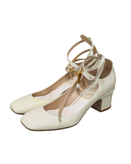 PUMPS TAN-GO VALENTINO VERNICE COLOR CREMA Nr 41