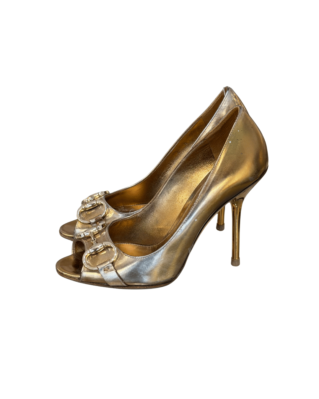 GUCCI DECOLLETE HORSEBITOPEN TOW DORATE
