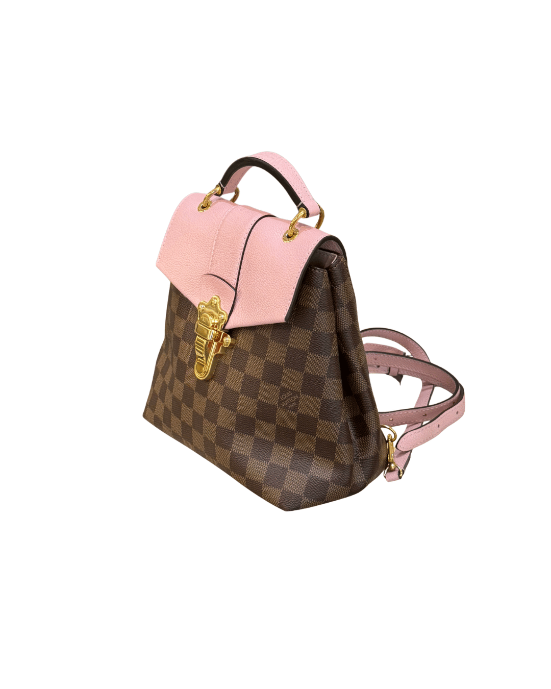 ZAINO CLAPTON DAMIER EBENE RIFINITURE ROSA