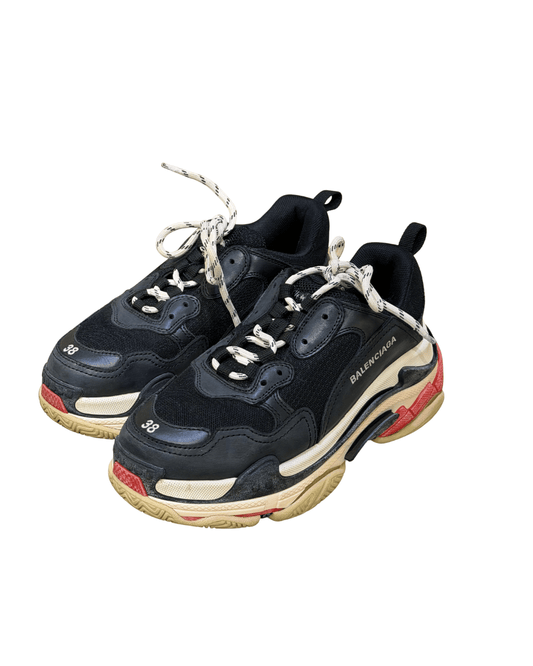BALENCIAGA TRIPLE S NERE E ROSSE Nr 38