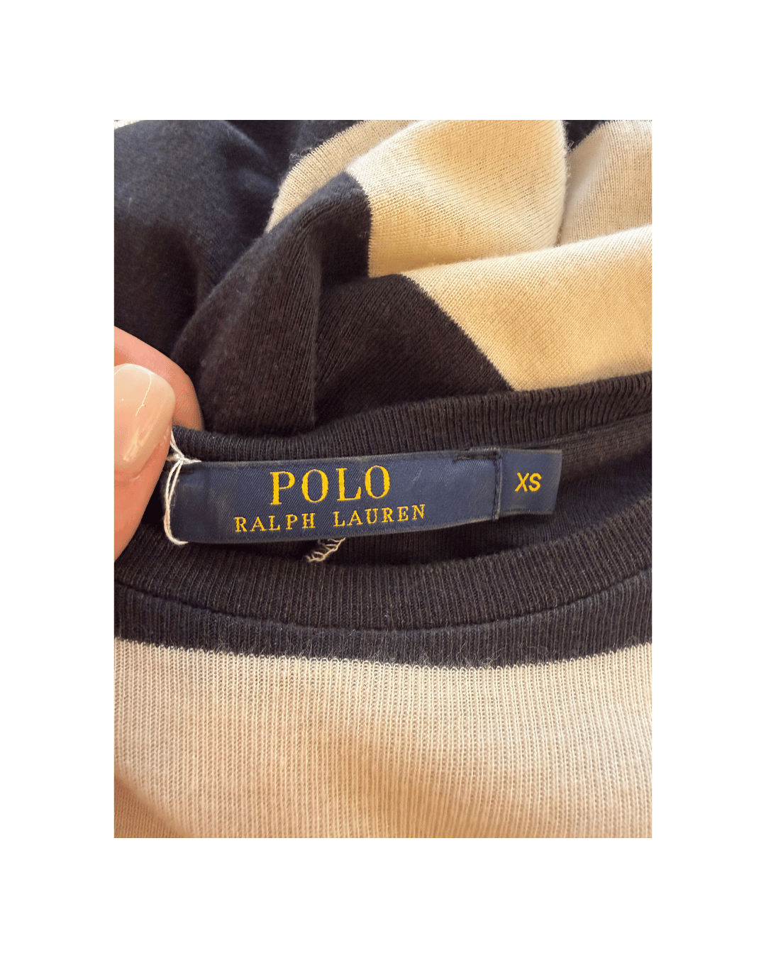 ABITO SMANICATO A RIGHE BICOLOR Tg XS