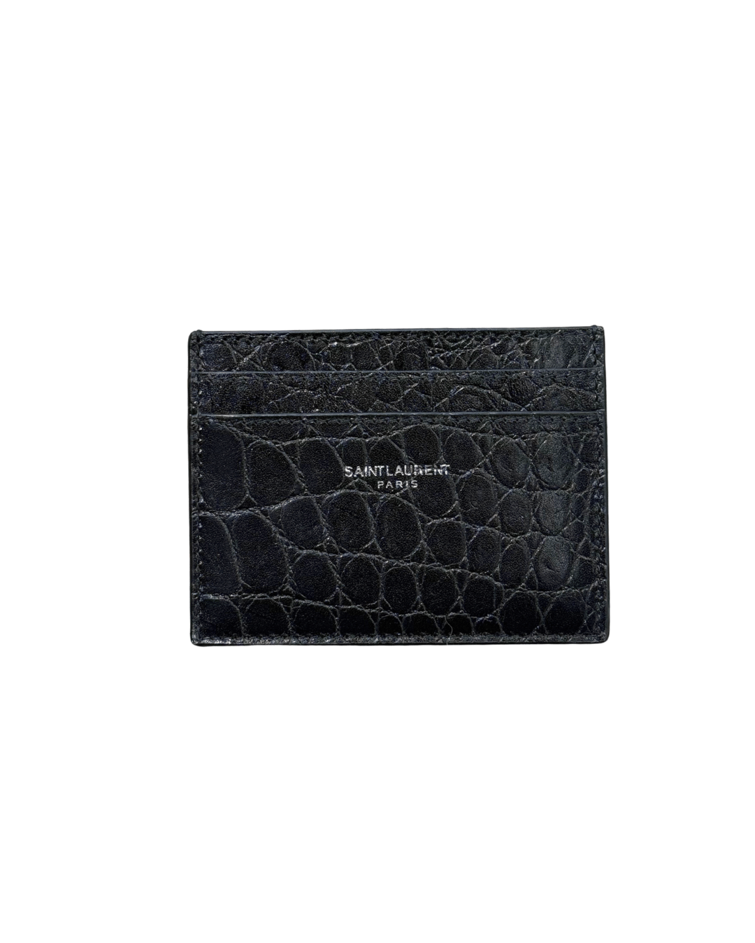 PORTACARTE YSL STAMPA COCCO NERO