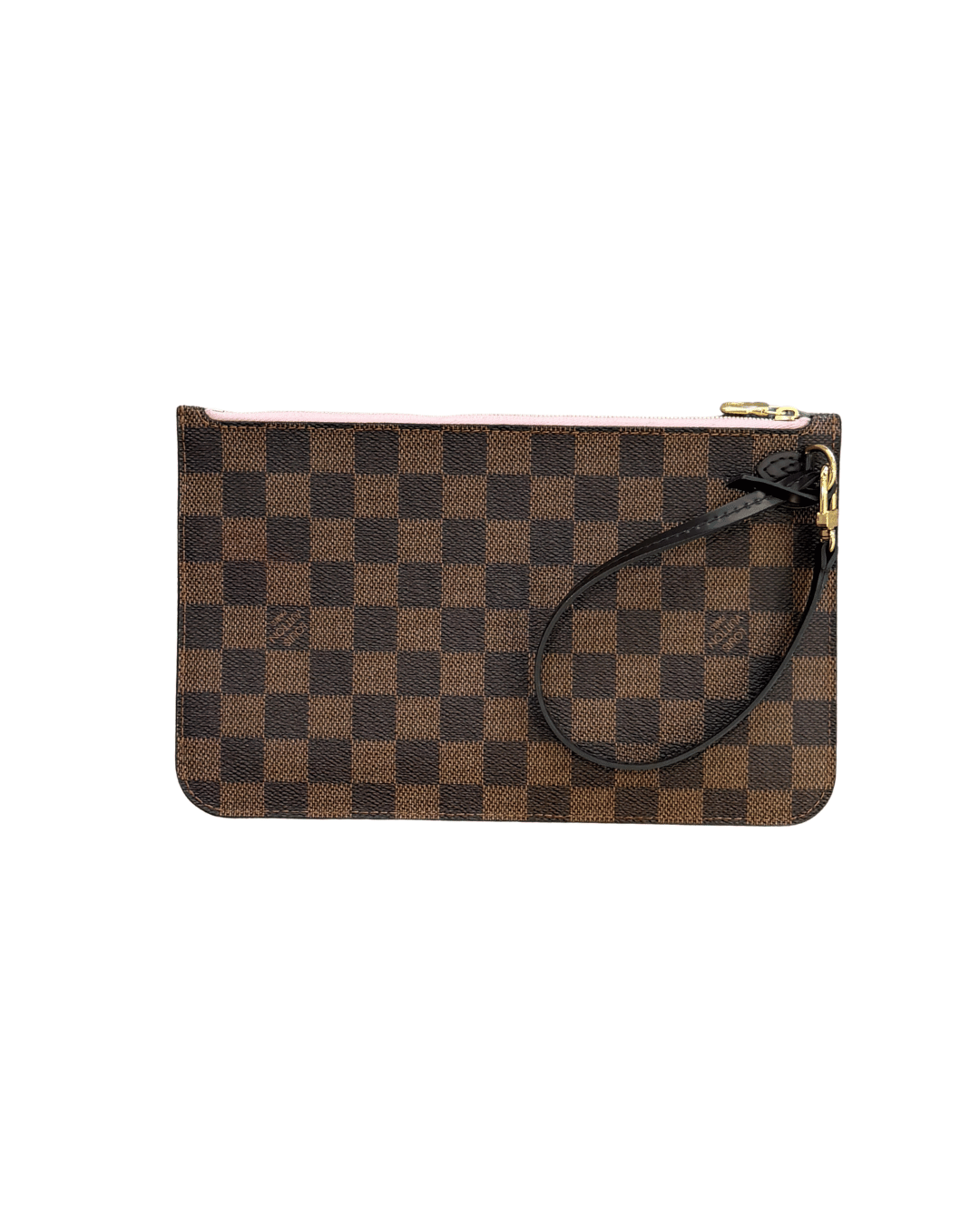 POCHETTE PIATTA DAMIER EBENE INTERNO ROSA