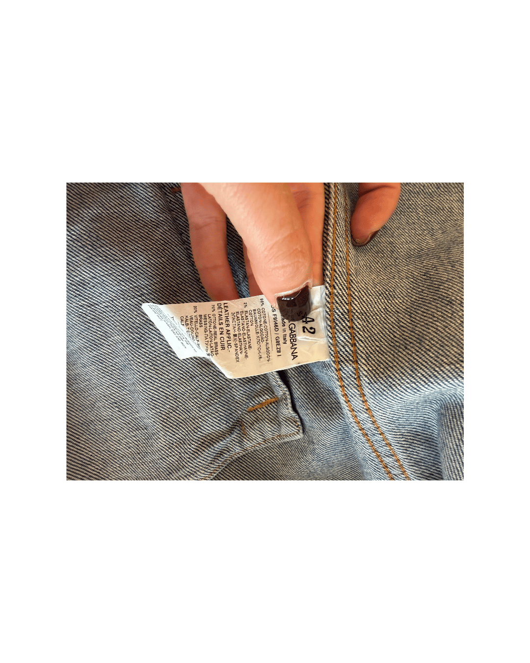 GIACCA DENIM D&G Tg 42