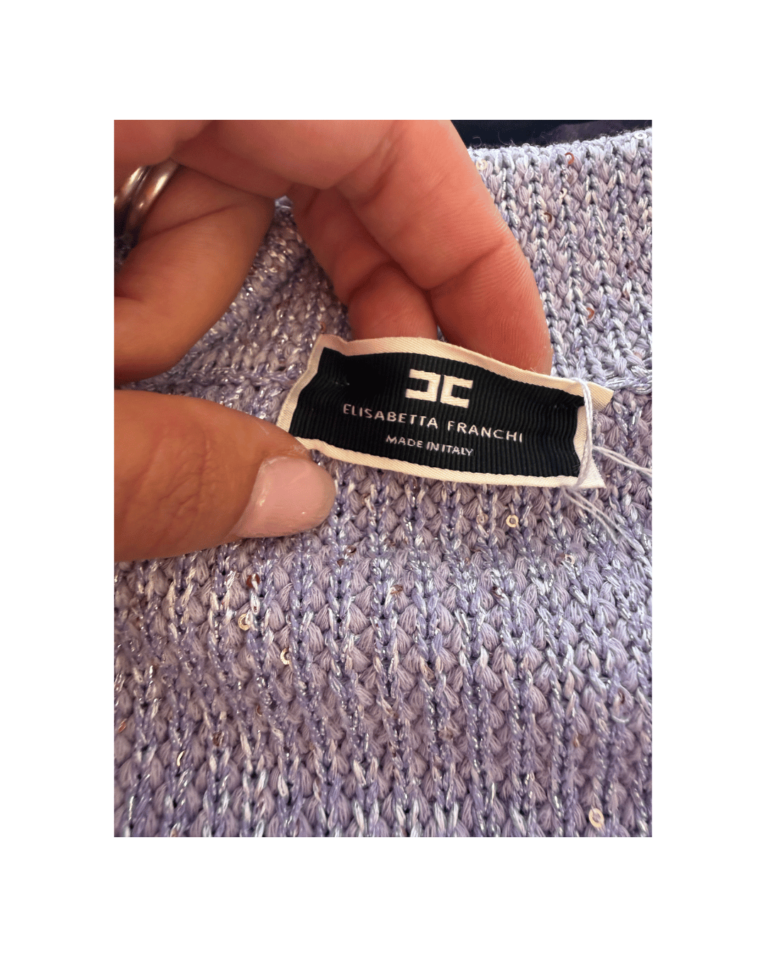 GIACCA / CARDIGAN LILLA ELISABETTA FRANCHI Tg 40