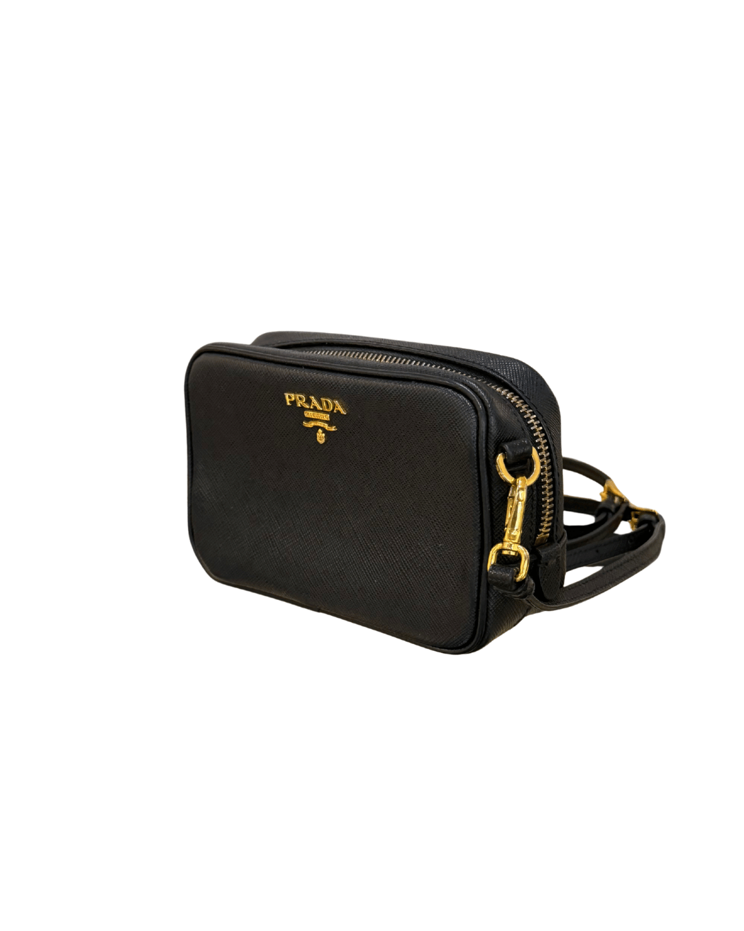 MINI TRACOLLA PRADA PELLE SAFFIANO NERA