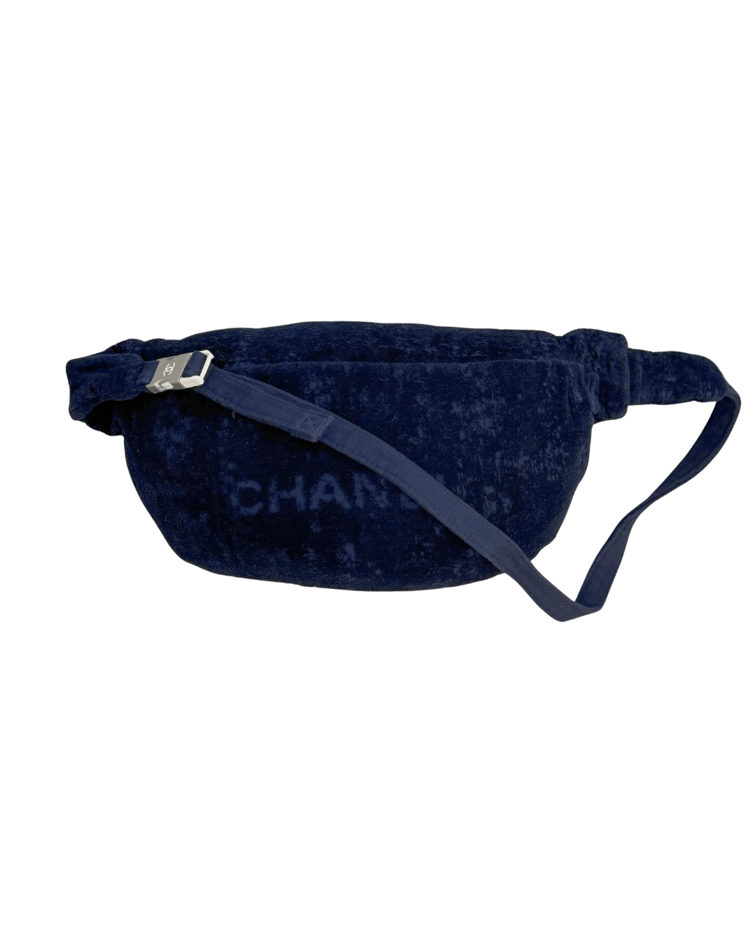 MARSUPIO CHANEL IN SPUGNA BLU CON TELO MARE