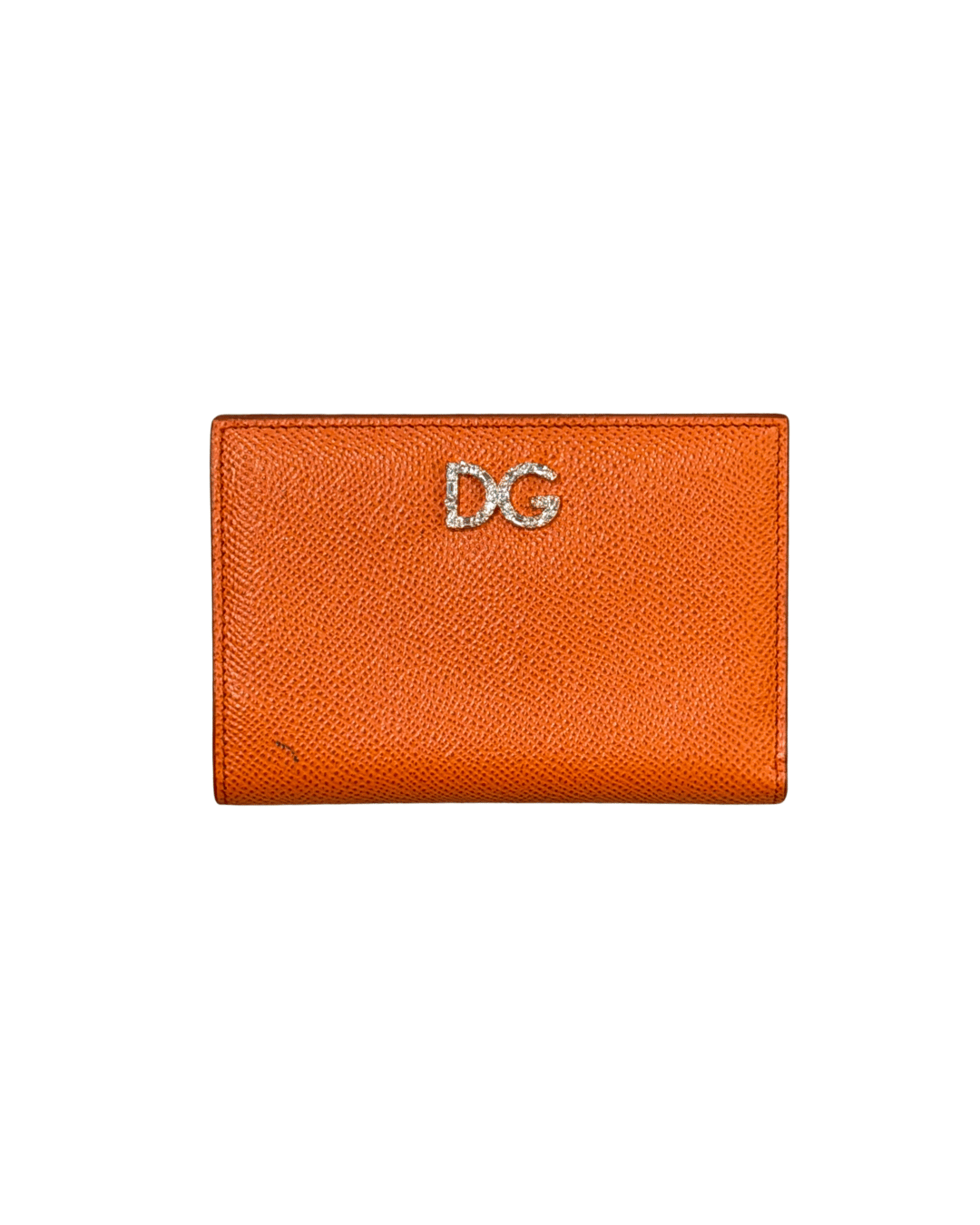 PORTAFOGLIO D&G ARANCIONE PELLE MARTELLATA