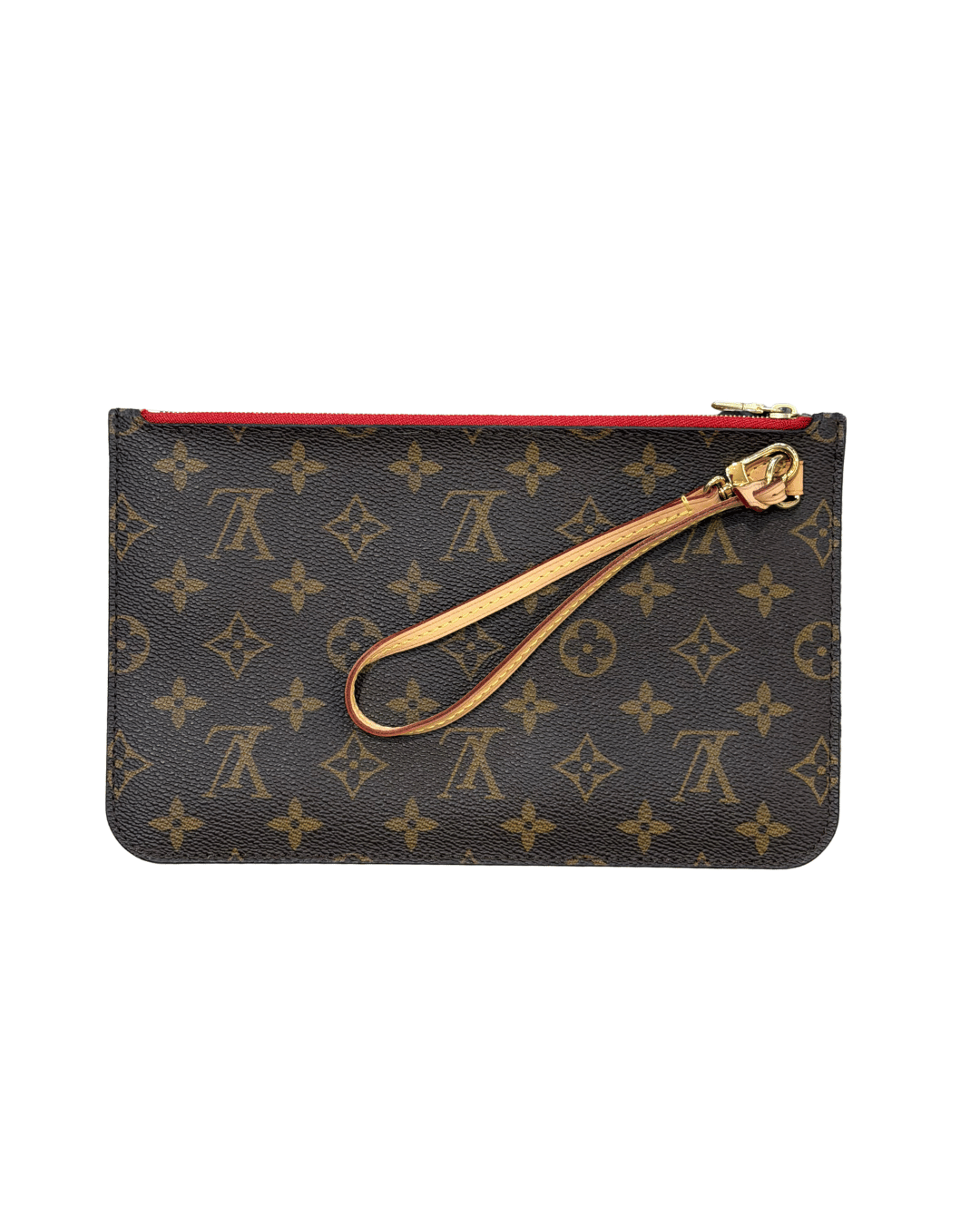 POCHETTE PIATTA LOUIS VUITTON INTERNO ROSSO