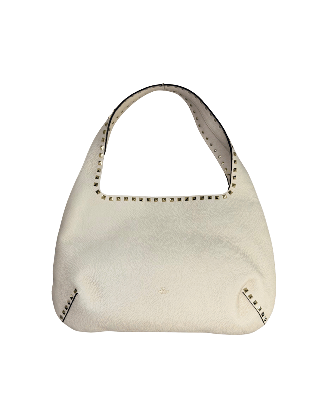 VALENTINO HOBO BAG CREMA BORCHIE