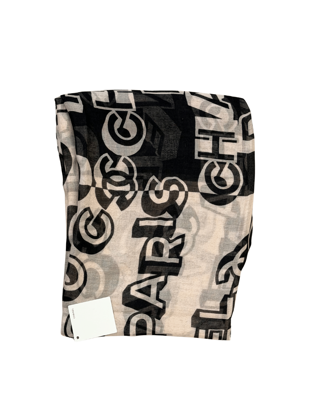 MAXI STOLA CHANEL LOGO ALL-OVER