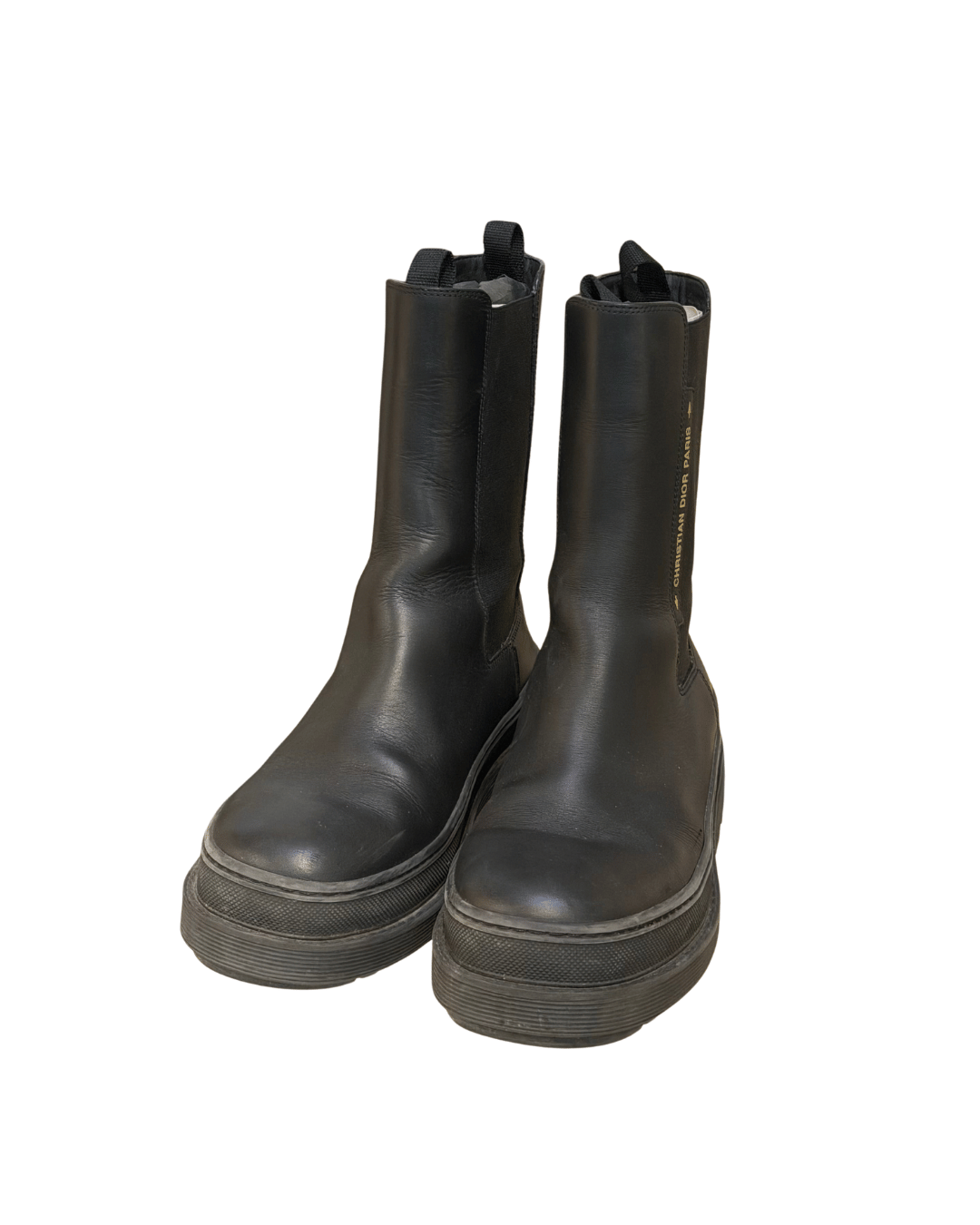 STIVALETTI CHELSEA DIOR EXPLORER PELLE NERA Nr 38