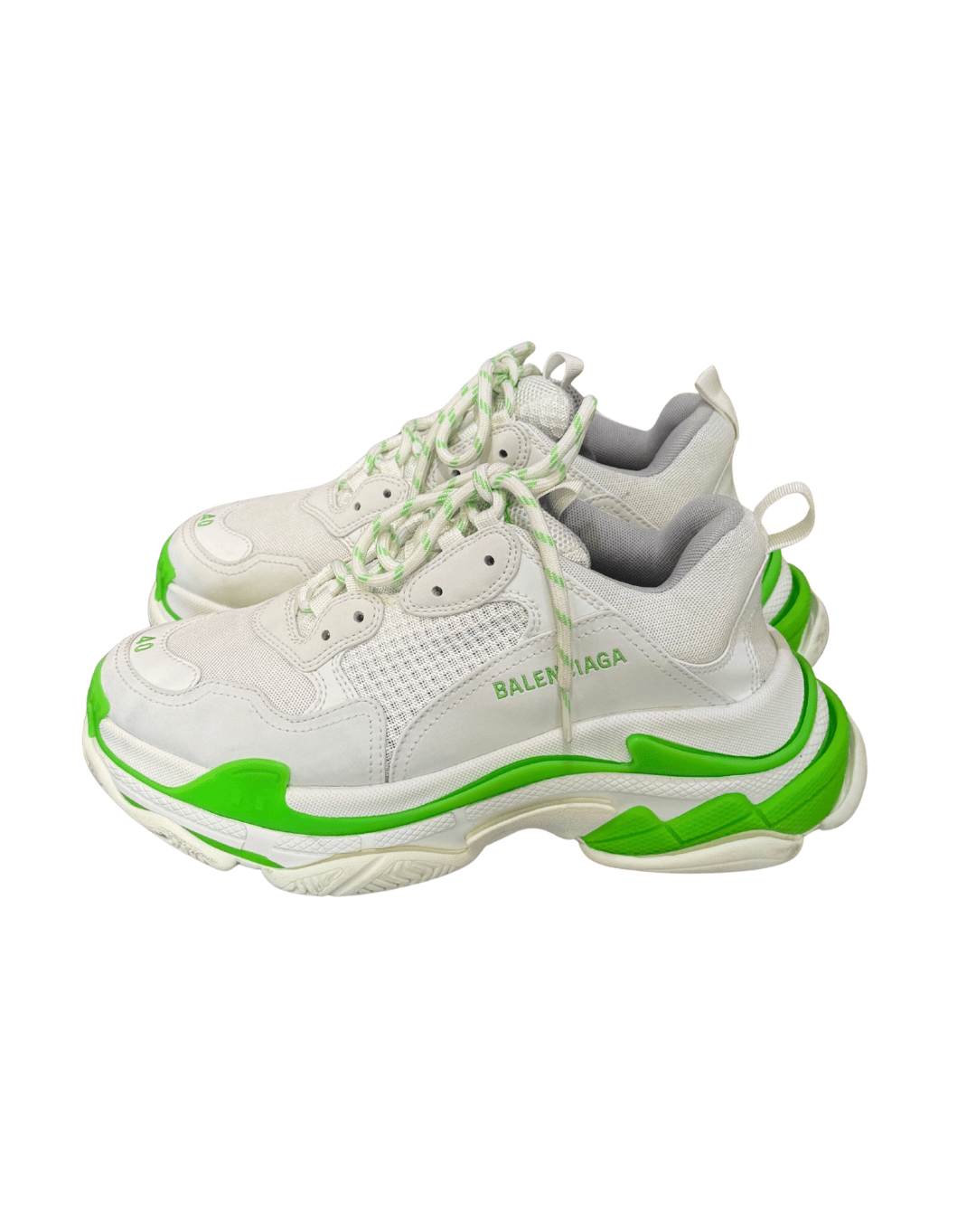 BALENCIAGA TRIPLE S BIANCHE E VERDI Nr 40