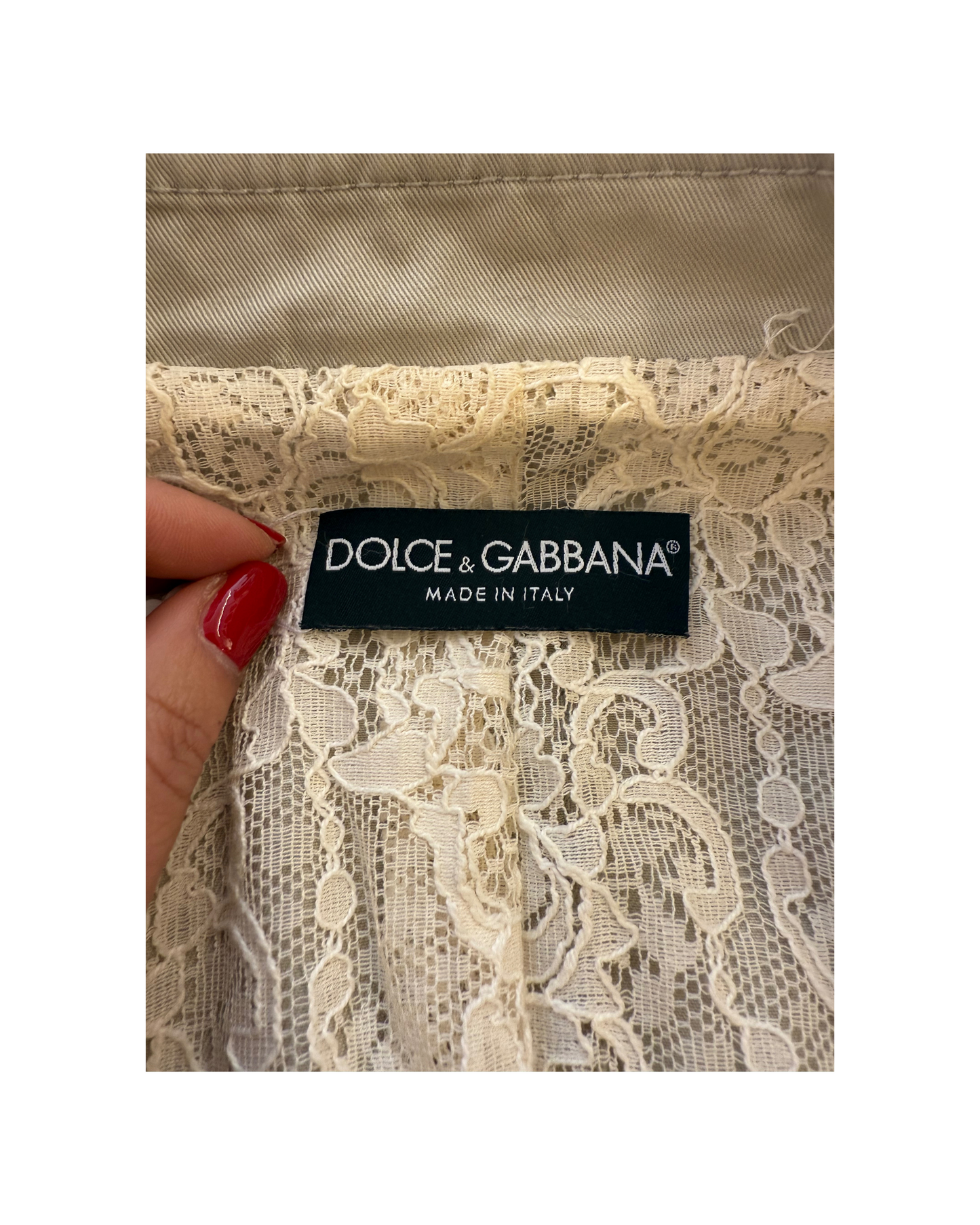 CAPPOTTINO IN COTONE DOLCE&GABBANA