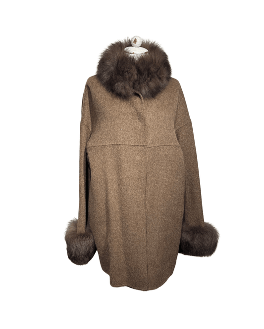 CAPPOTTINO MOCACCINO CON PELO DI VOLPE