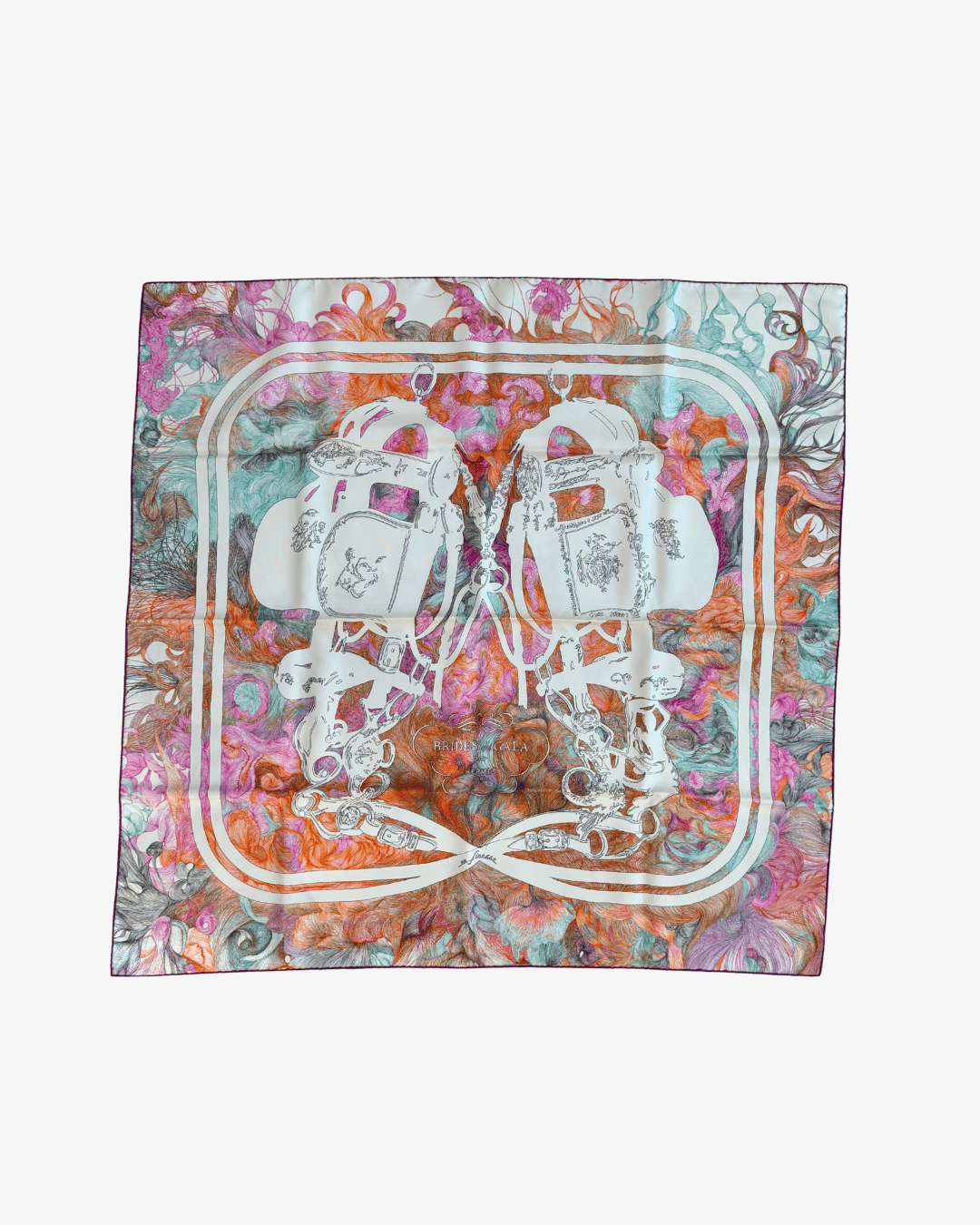 FOULARD HERMES "BRIDES DE GALA EN FINESSE"