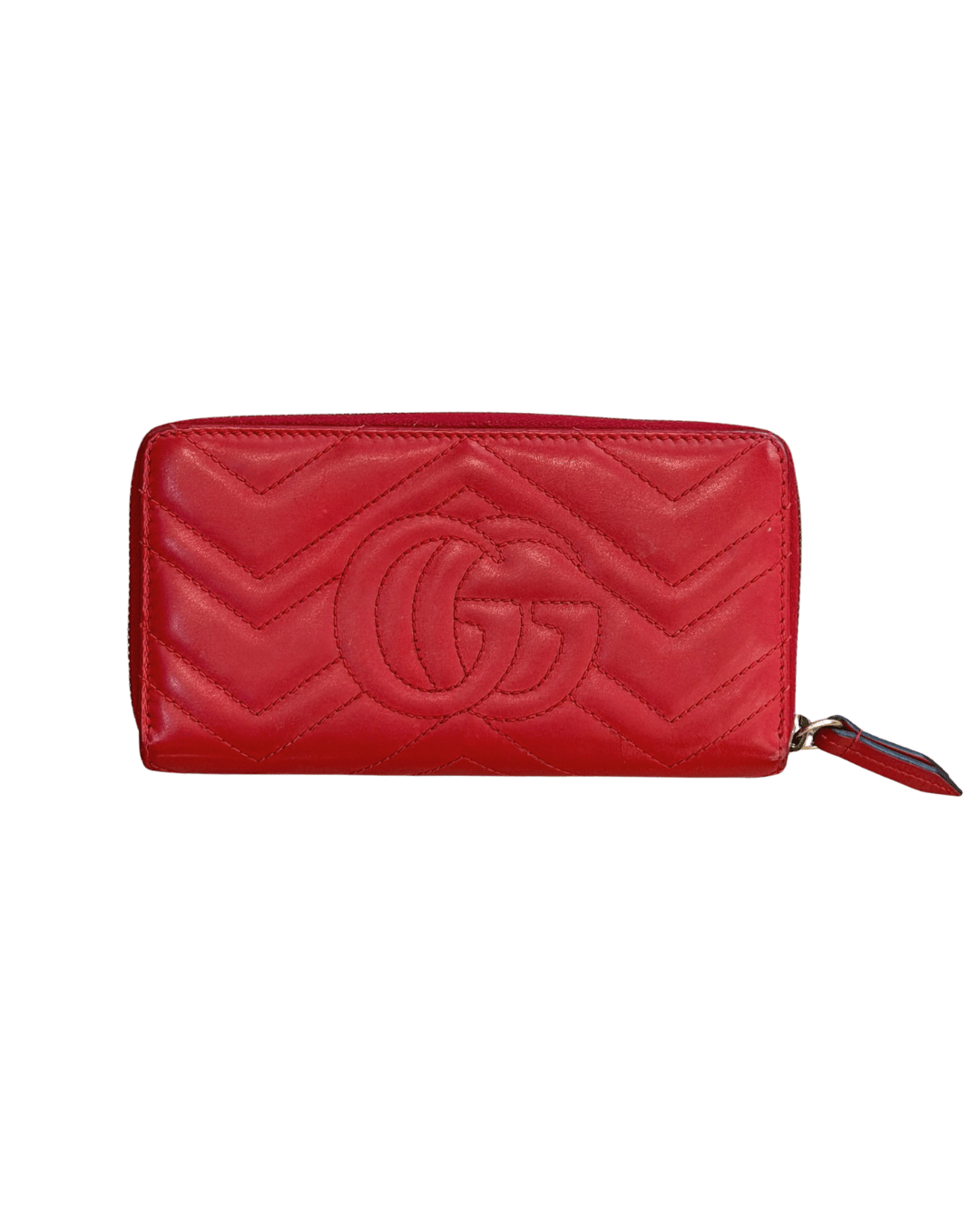 PORTAFOGLIO GUCCI MARMONT ROSSO PELLE MATELASSE