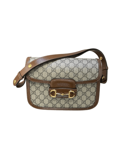 GUCCI HORSEBIT 1955 GG SUPREME RIFINITURE MARRONI