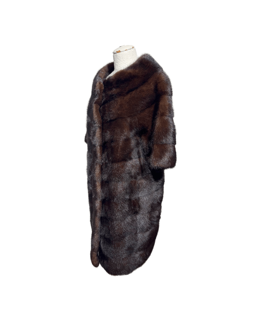 PELLICCIA VISONE MARRONE SCURO