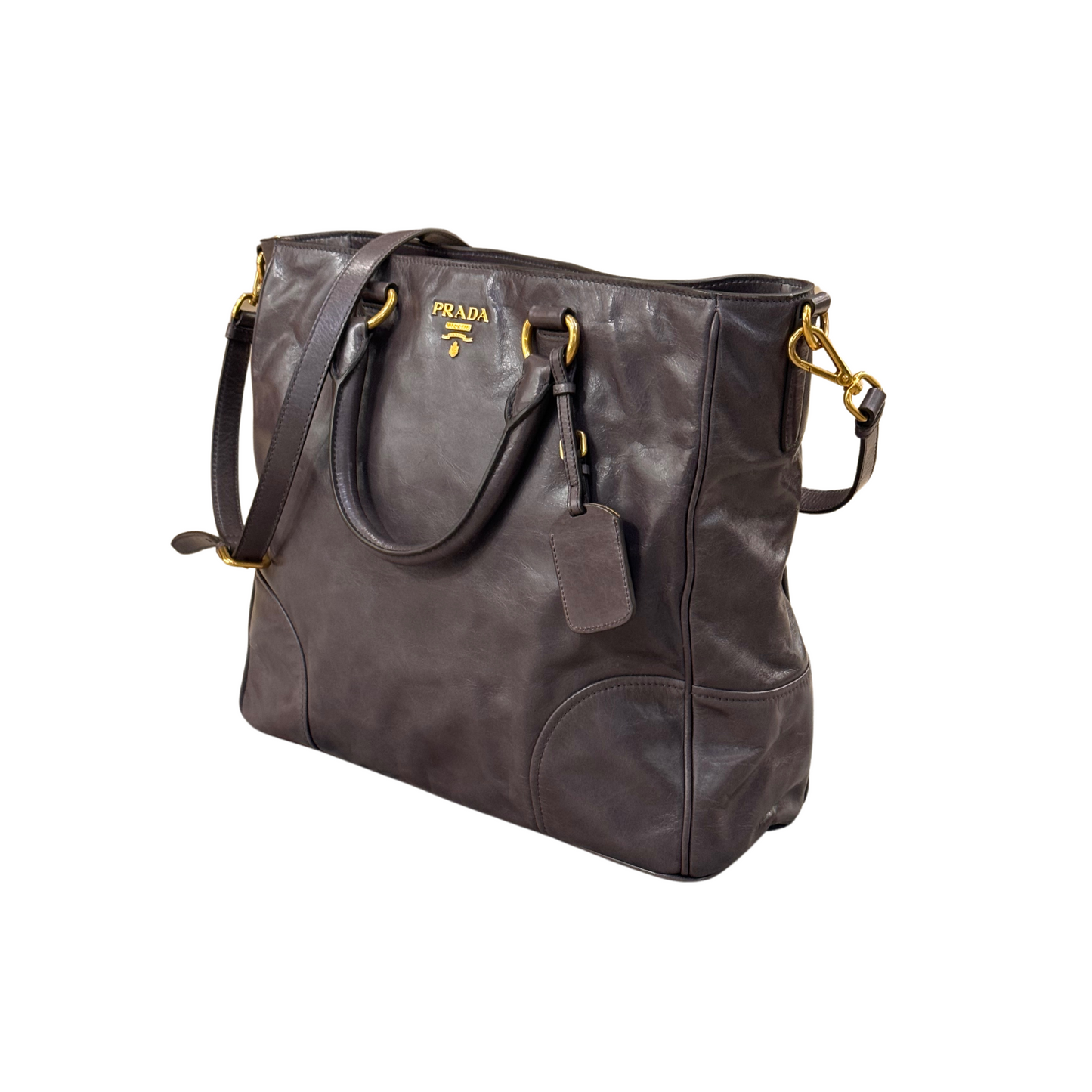 BOOK TOTE PRADA GRIGIA