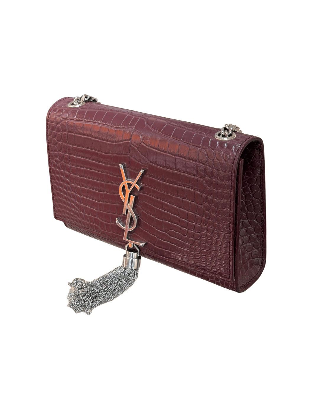 KATE SMALL YSL STAMPA COCCO MELANZANA