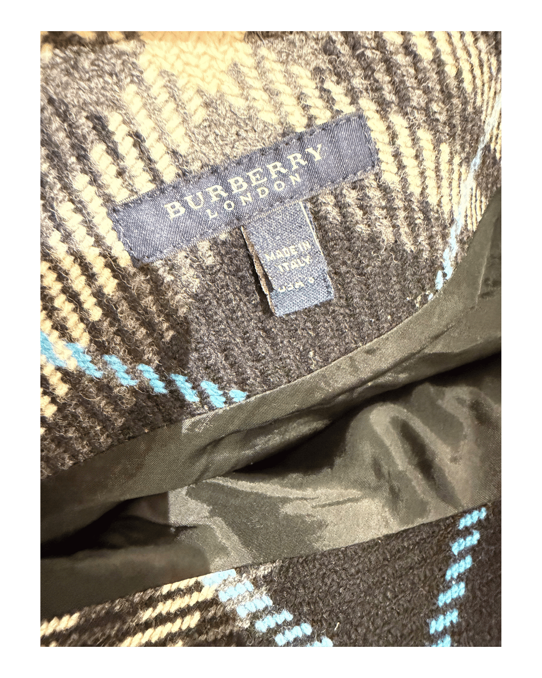 GONNA BURBERRY TARTAN NERA