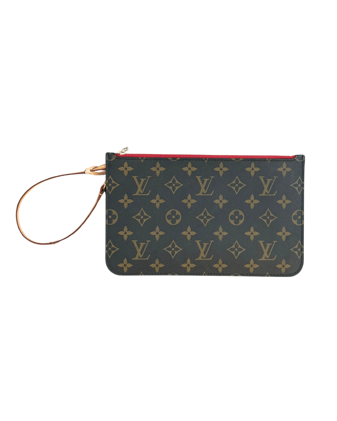 POCHETTE PIATTA MONOGRAM INTERNO ROSSO LOUIS VUITTON