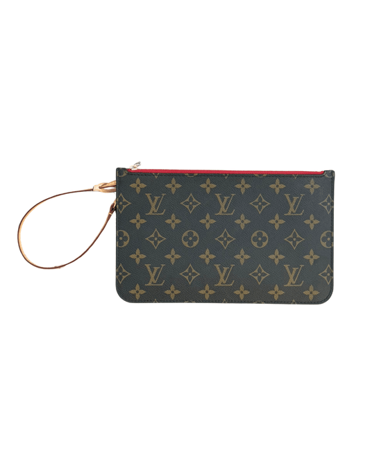 POCHETTE PIATTA MONOGRAM INTERNO ROSSO LOUIS VUITTON