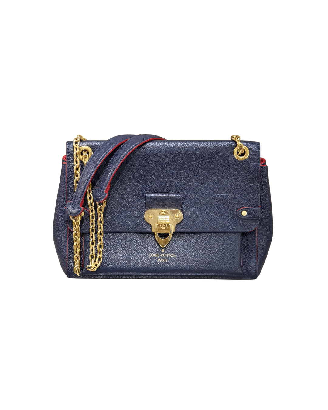VAVIN LOUIS VUITTON PELLE BLU IMPRESSA
