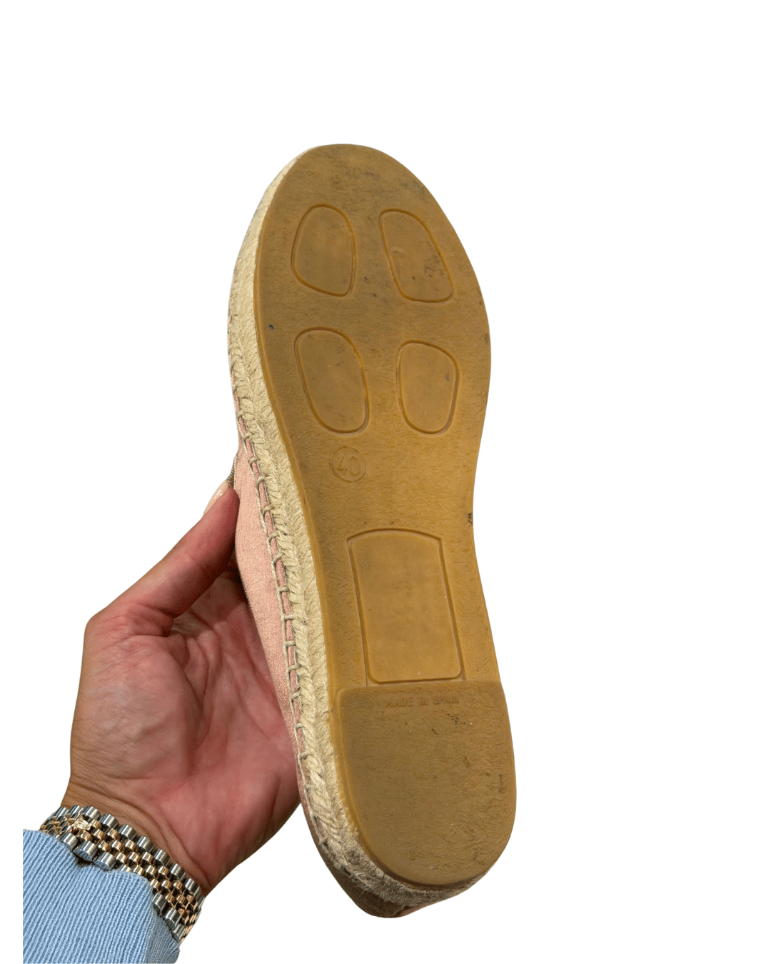 ESPADRILLAS MARC JACOBS ROSA RICAMO GUFO ORO Nr 40