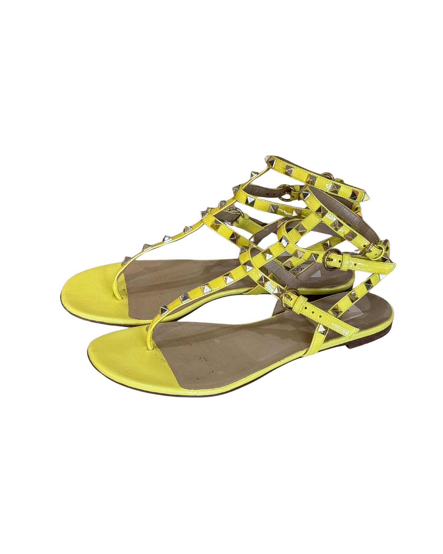 SANDALI ROCKSTUD VALENTINO GIALLI
