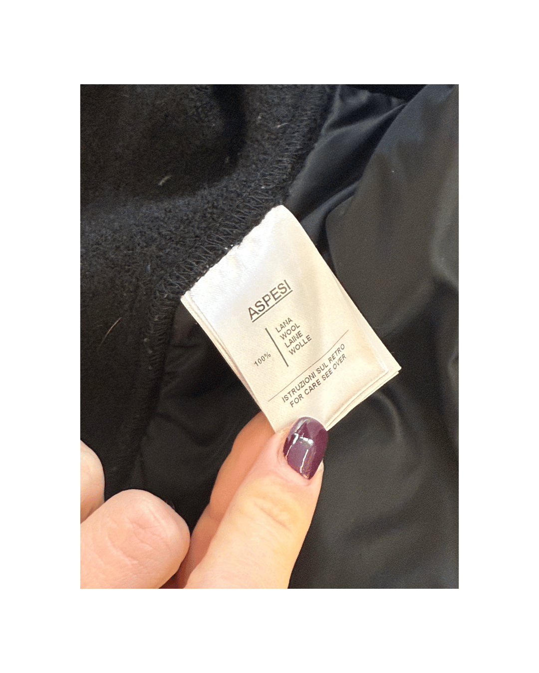 GIACCA ASPESI PIUMINO E LANA NERO