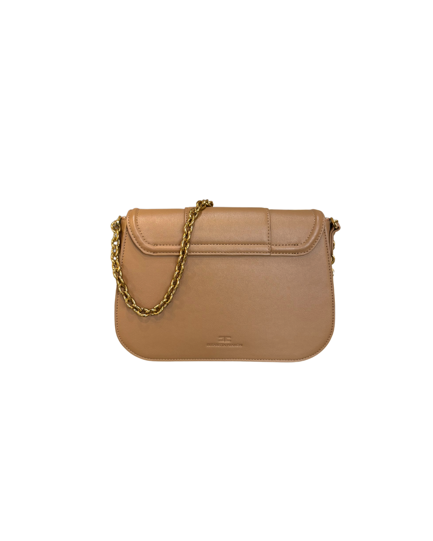 BORSA ELISABETTA FRANCHI IN PELLE COLOR CUOIO