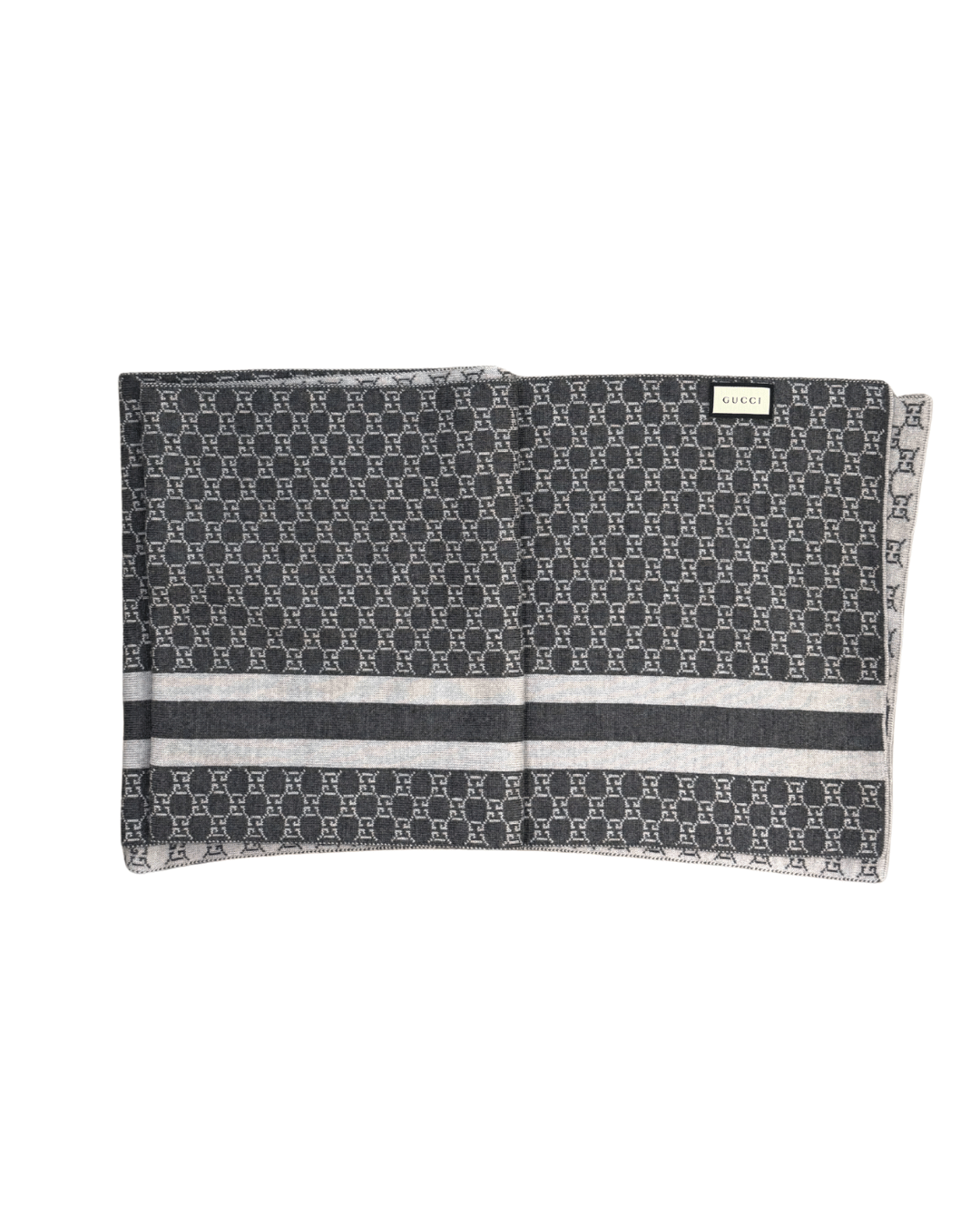 SCIARPA GUCCI LANA GRIGIA UNISEX