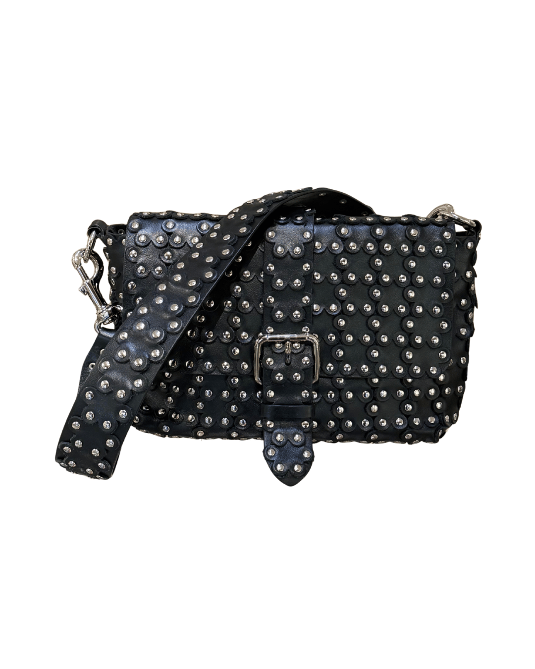 BORSA RED VALENTINO NERA CON BORCHIE