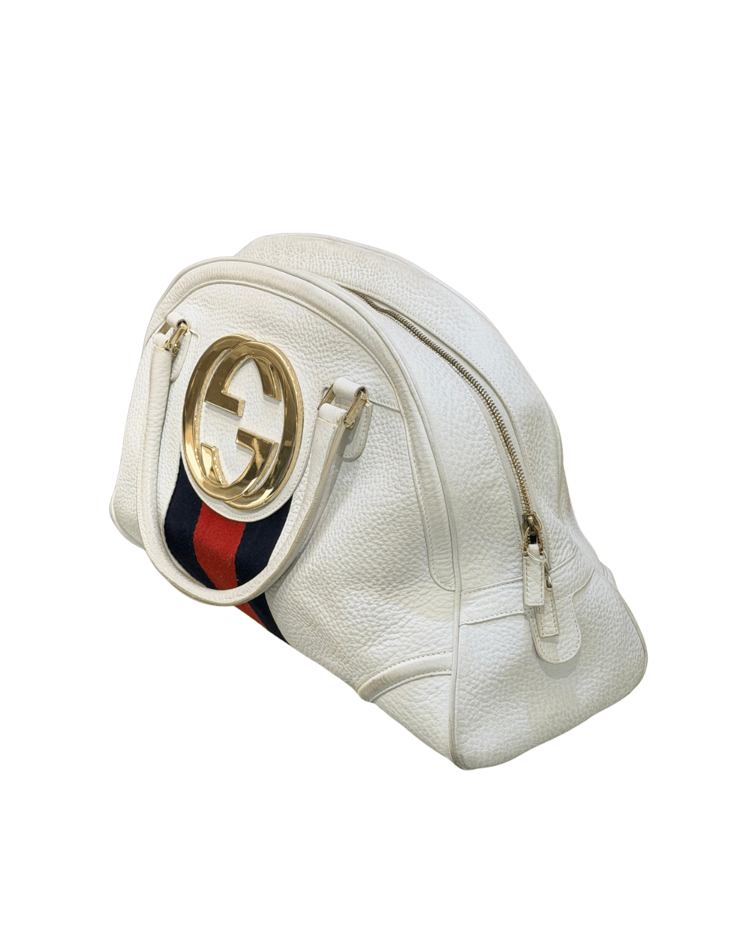 GUCCI BOSTON BLONDIE PELLE BIANCA FASCIA WEB