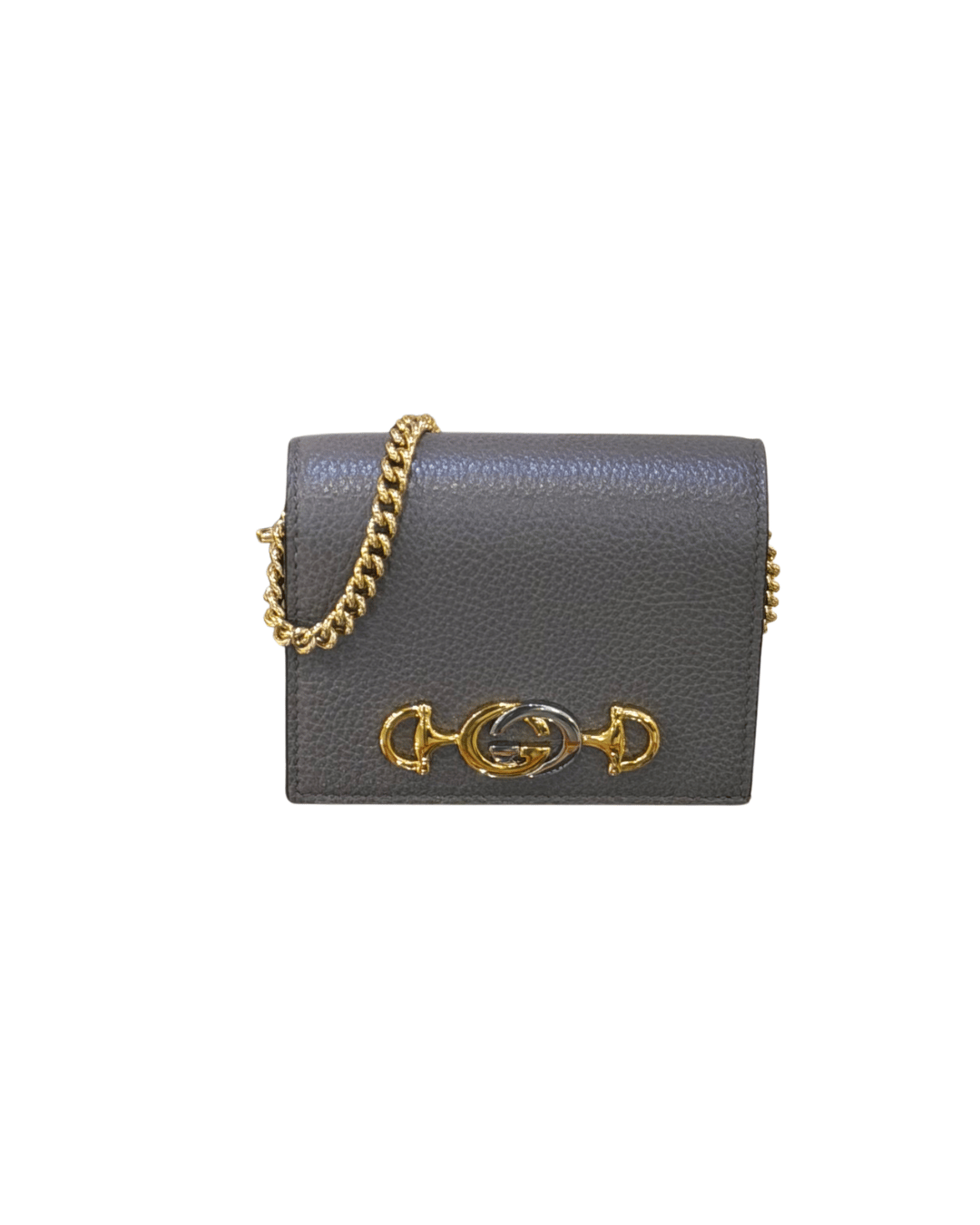 PICCOLO PORTAFOGLIO GUCCI CON CATENA GRIGIO