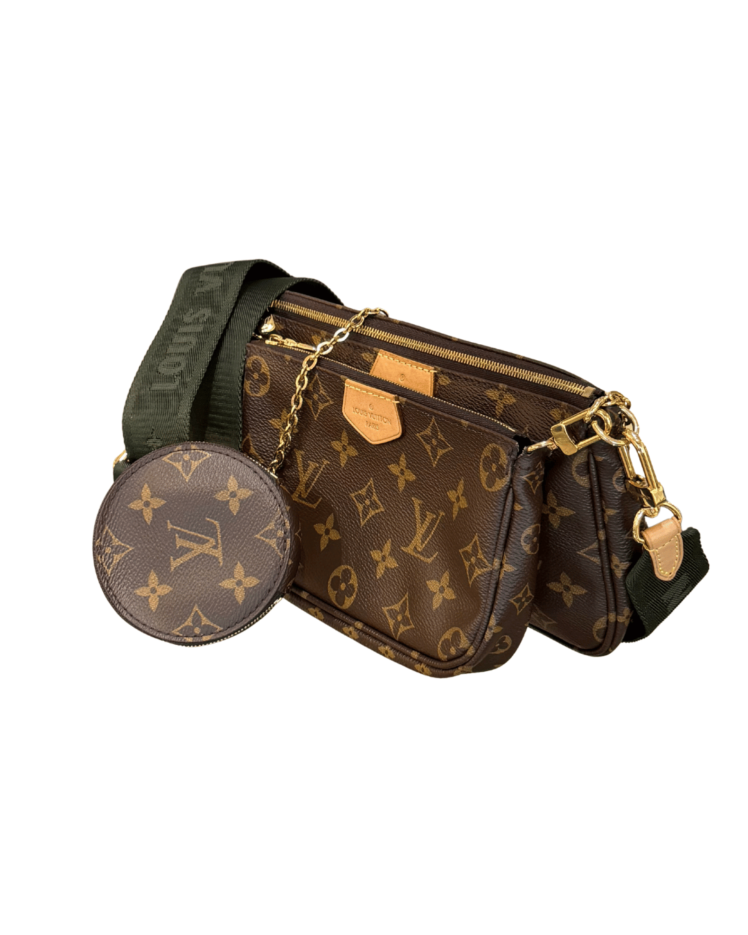 MULTIPOCHETTE LOUIS VUITTON TRACOLLA VERDE