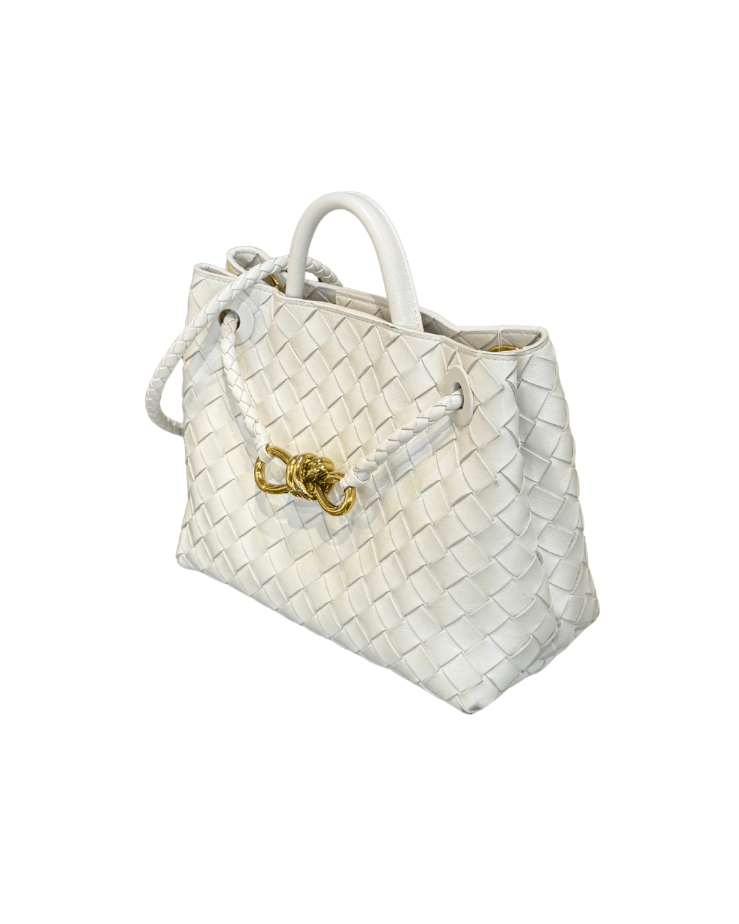 BOTTEGA VENETA ANDIAMO MISURA SMALL BIANCA